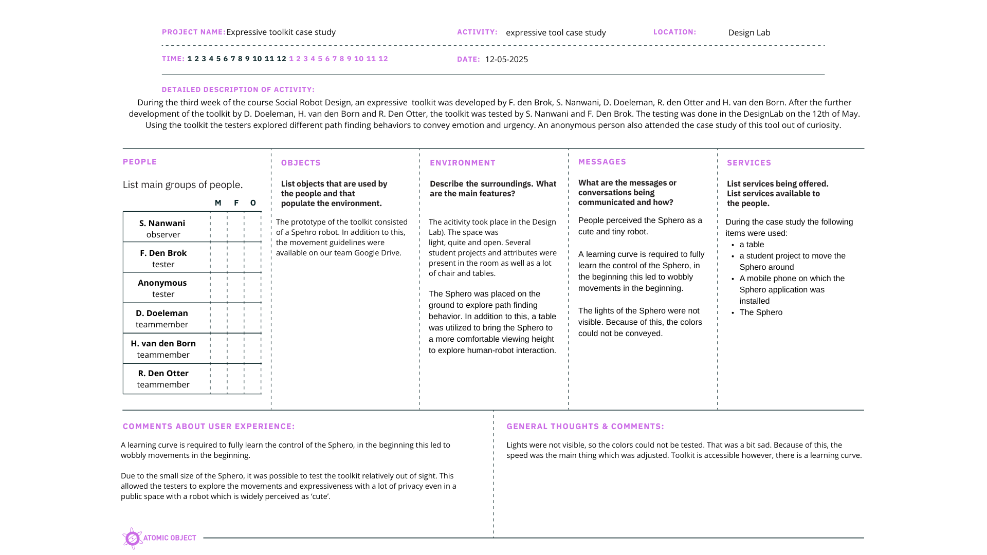 POEMS framework embodiment toolkit case study